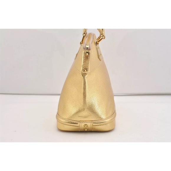 Authentic Louis Vuitton Suhali Lockit PM Hand Bag Gold M95433 - Picture 5 of 14